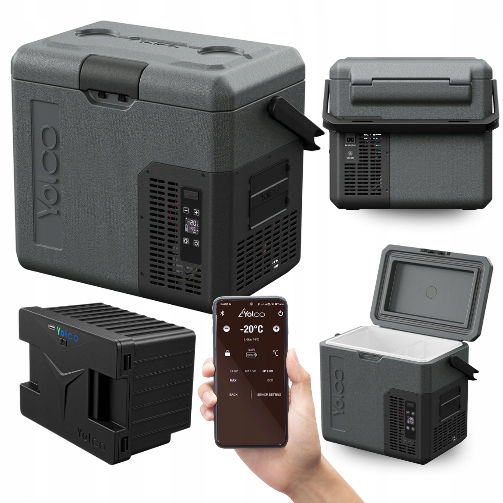 Lodówka Turystyczna Kompresowowa Yolco ET18 Do Busa Kampera 17L |+ Bateria
