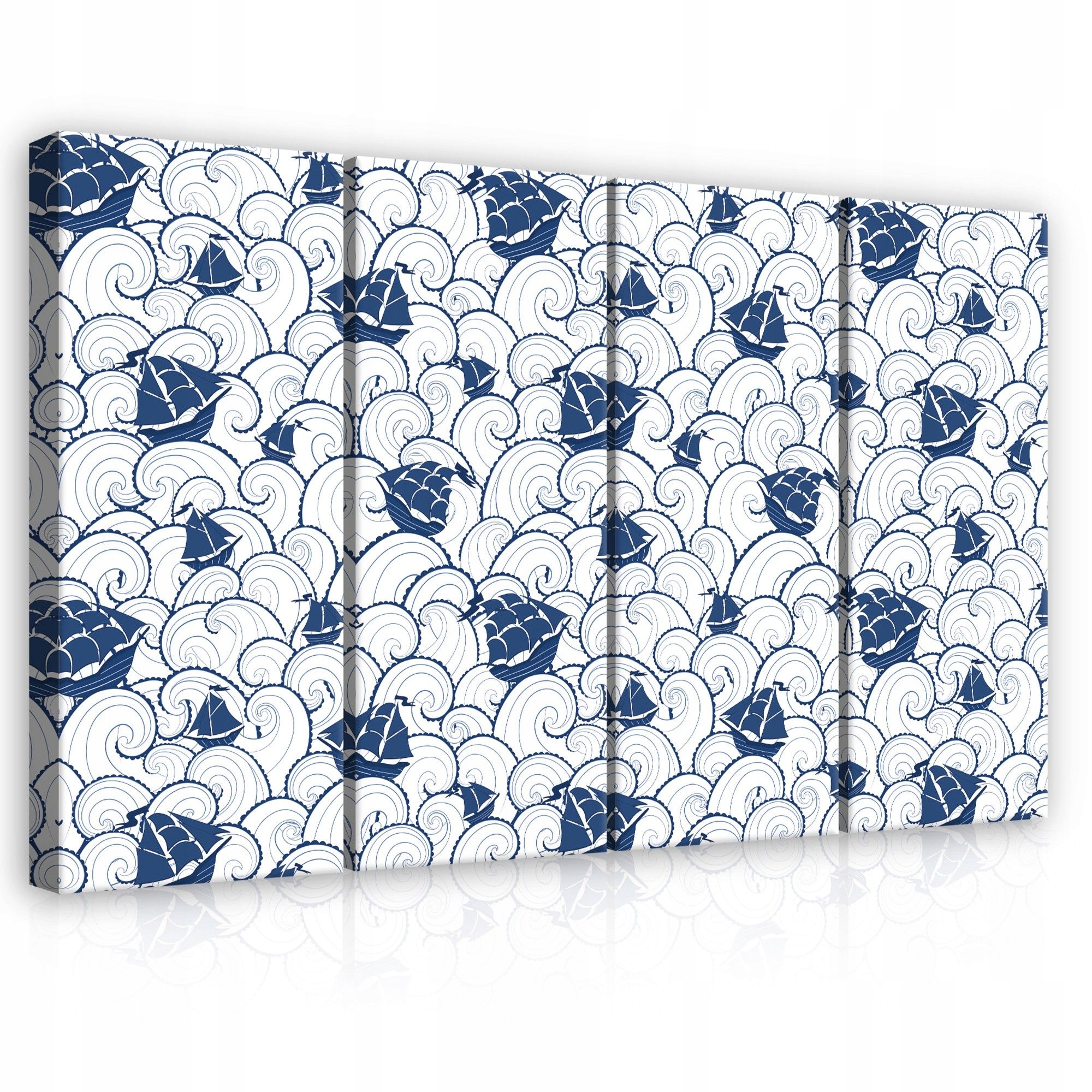 Obraz 120x80 modulárny triptych bez rámu námorný plachetnice morské vlny