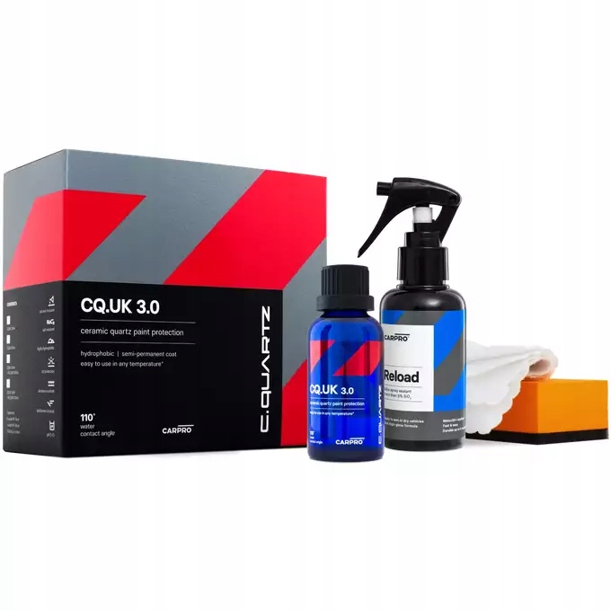 CarPro CQuartz UK Edition 3.0 powłoka kwarcowa, zestaw 50ml + Reload 100ml