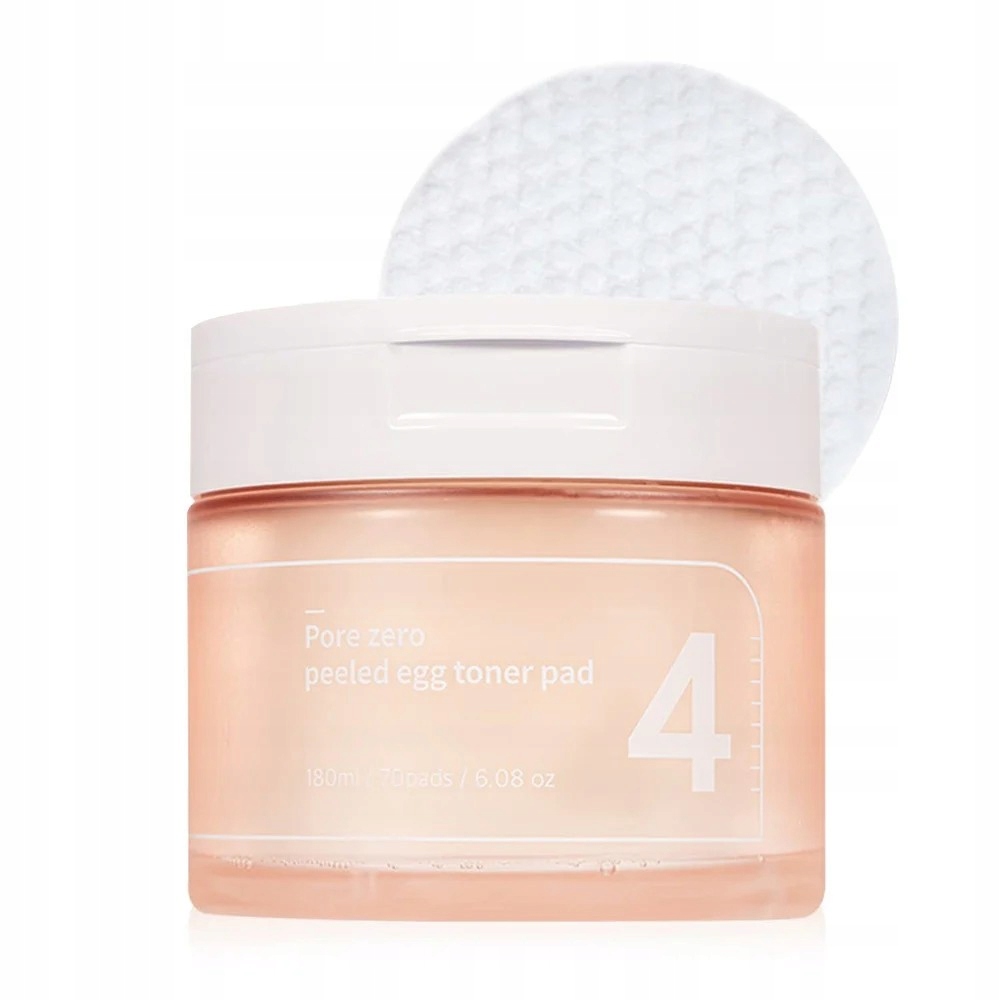 Numbuzin No.4 Pore Zero Peeled Egg Toner Pad Exfoliační vločky 70 kusů