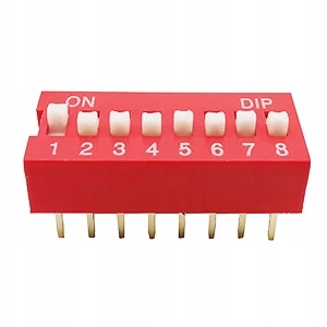 Dip Switch do lutowania na Pcb 8P