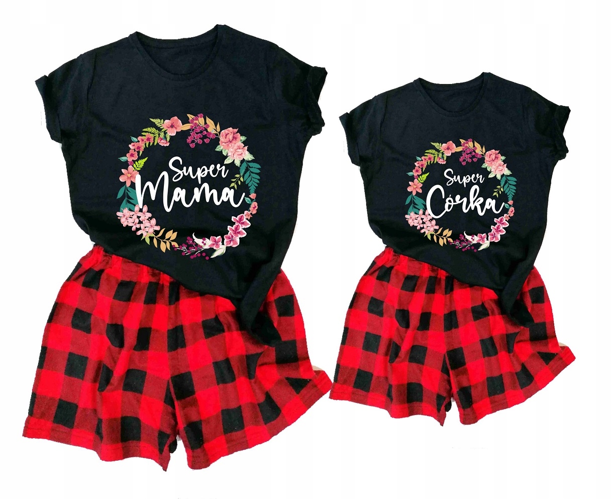 Dámské a dětské pyžama pro maminku a dceru dárek k Svátek Matek S