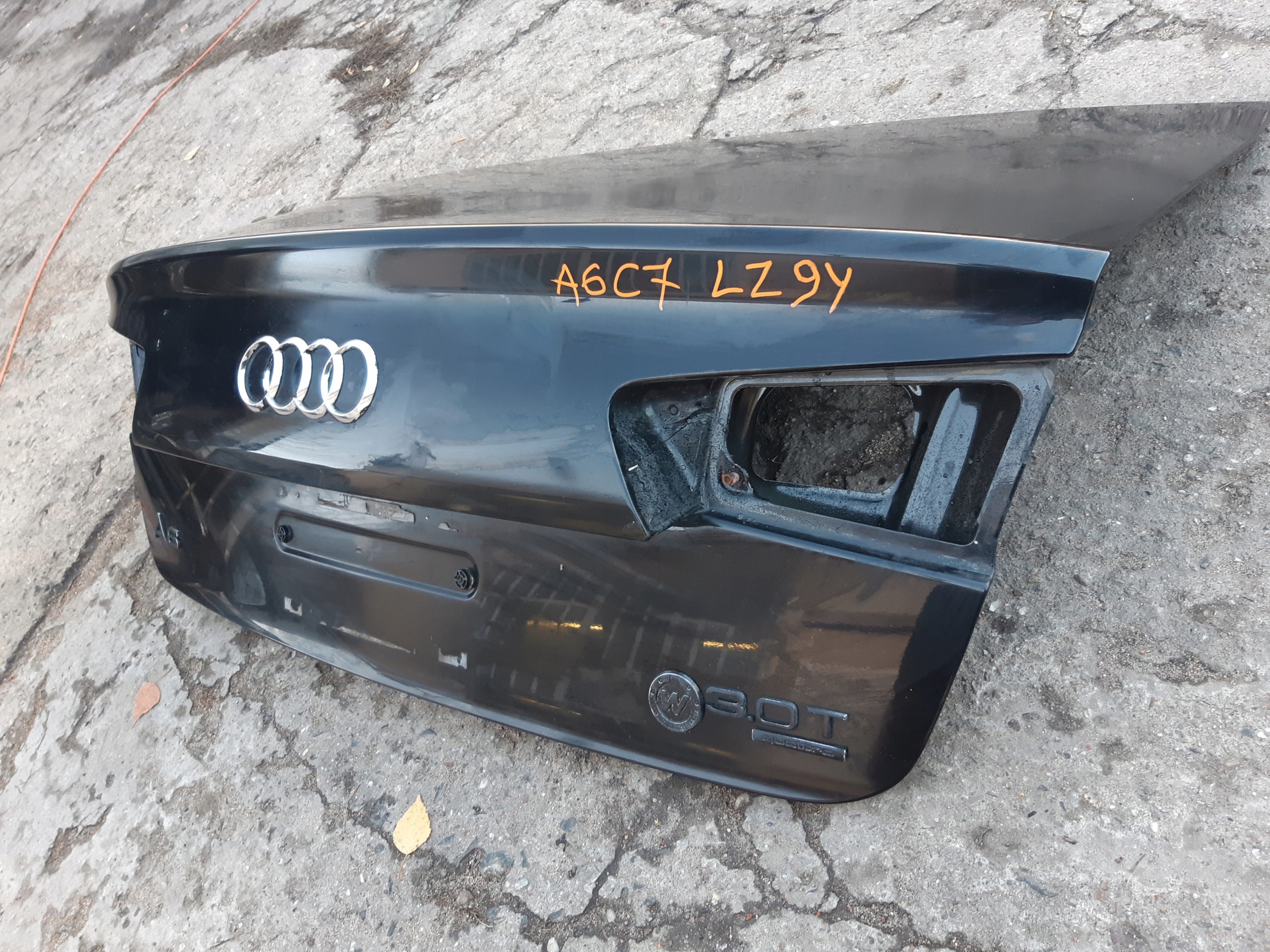 AUDI A6 C7 LZ9Y sedan boot door rear cover boot