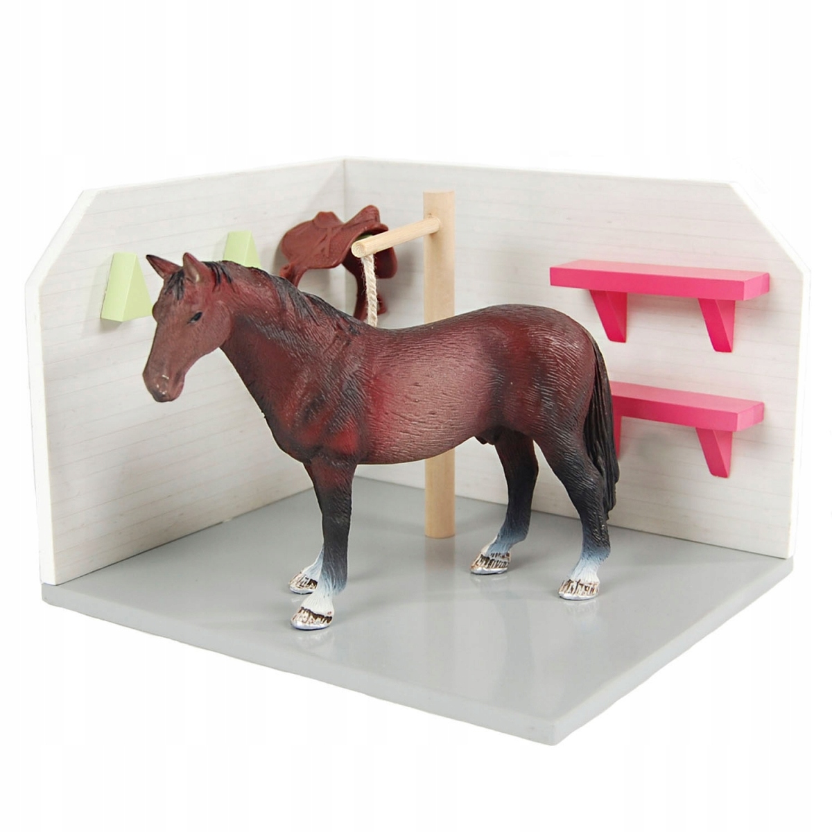 

Drewniany Boks do mycia koni Schleich Myjnia 1:24