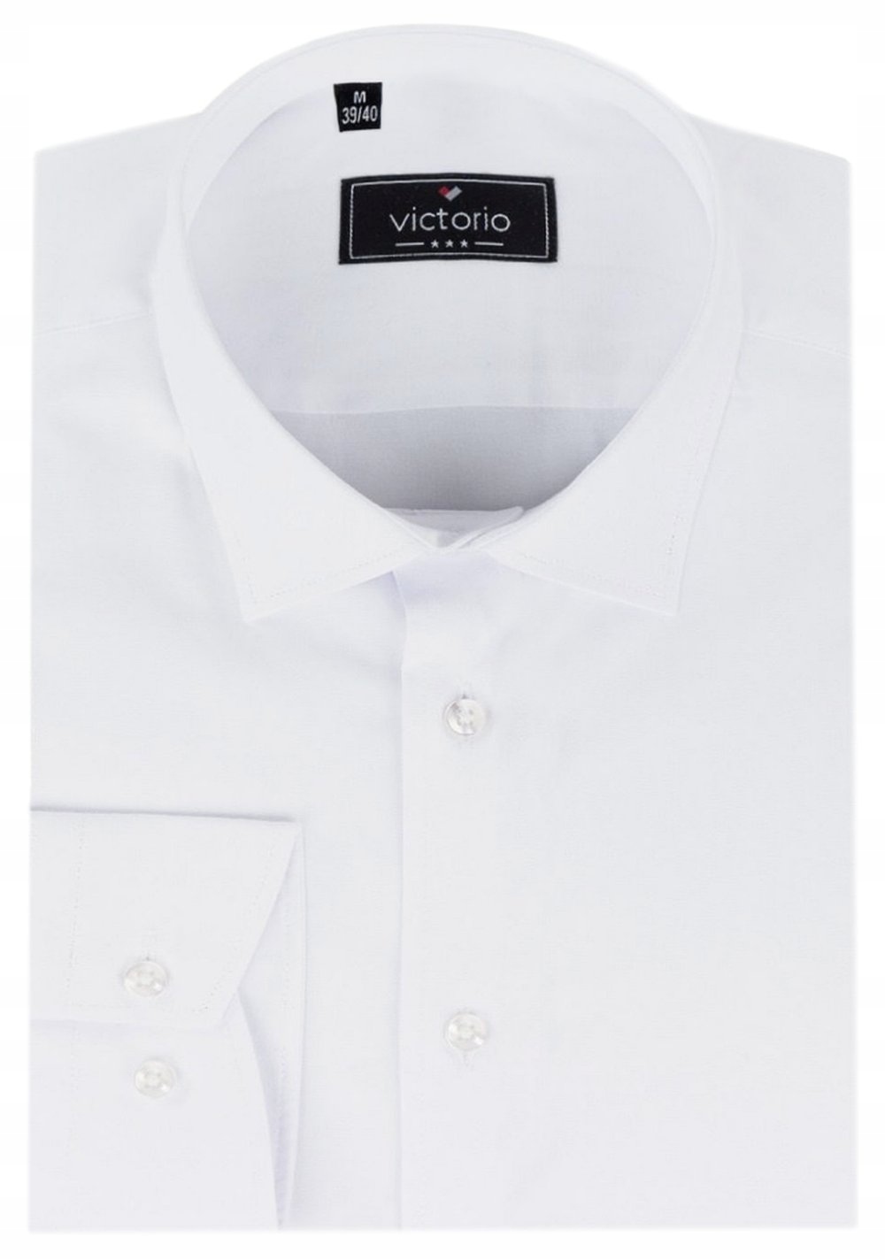 Elegantní pánská košile Victorio Regular bílá 46/182-188