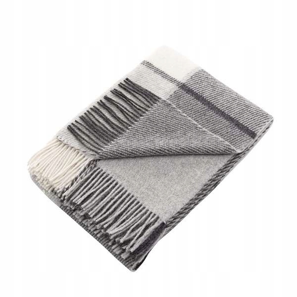 

Dekoria Koc Pled Zelandia 140x200 grey check