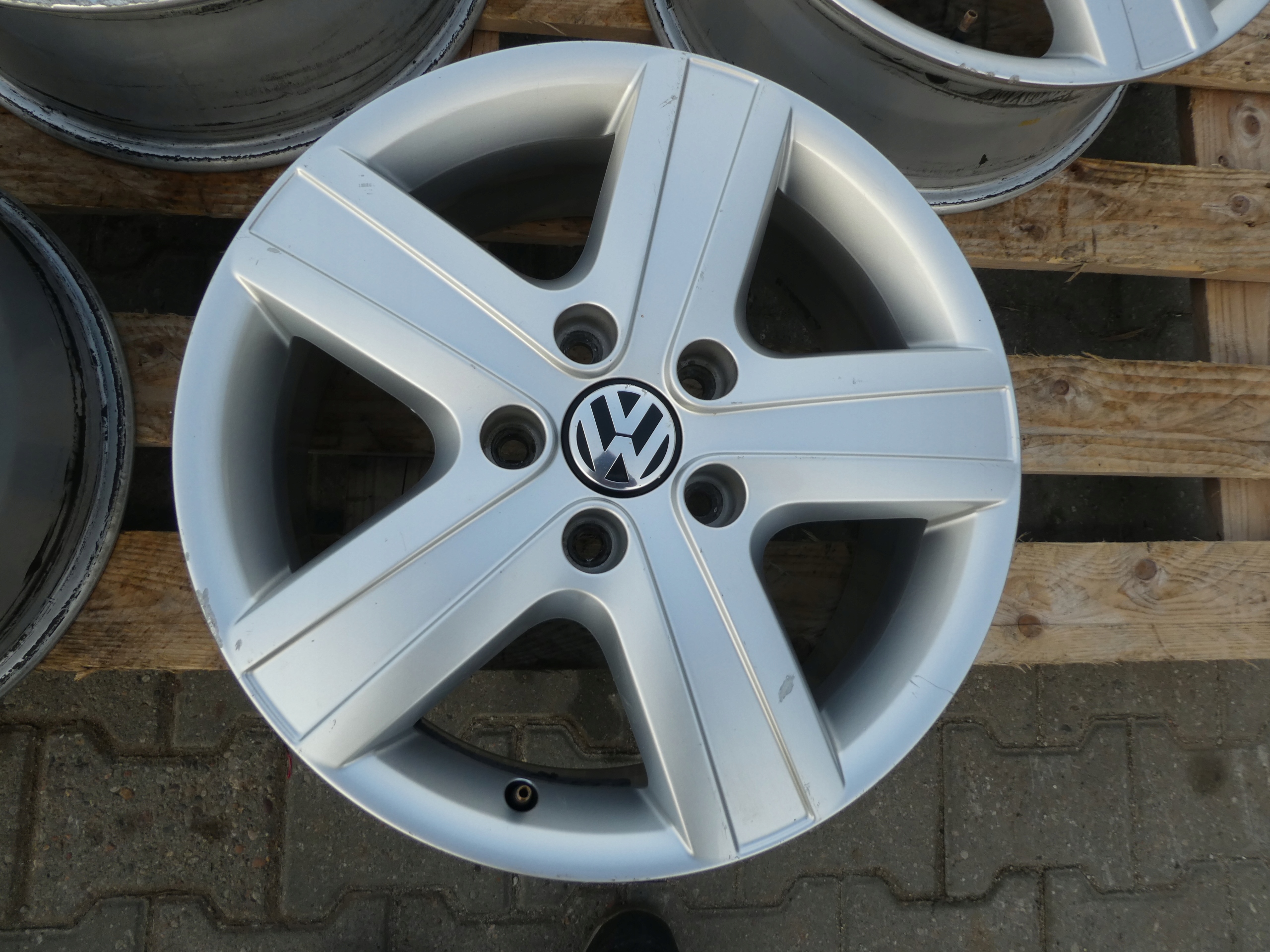 4X discs aluminium disc 7H0601025H VW T5 T6 5X120
