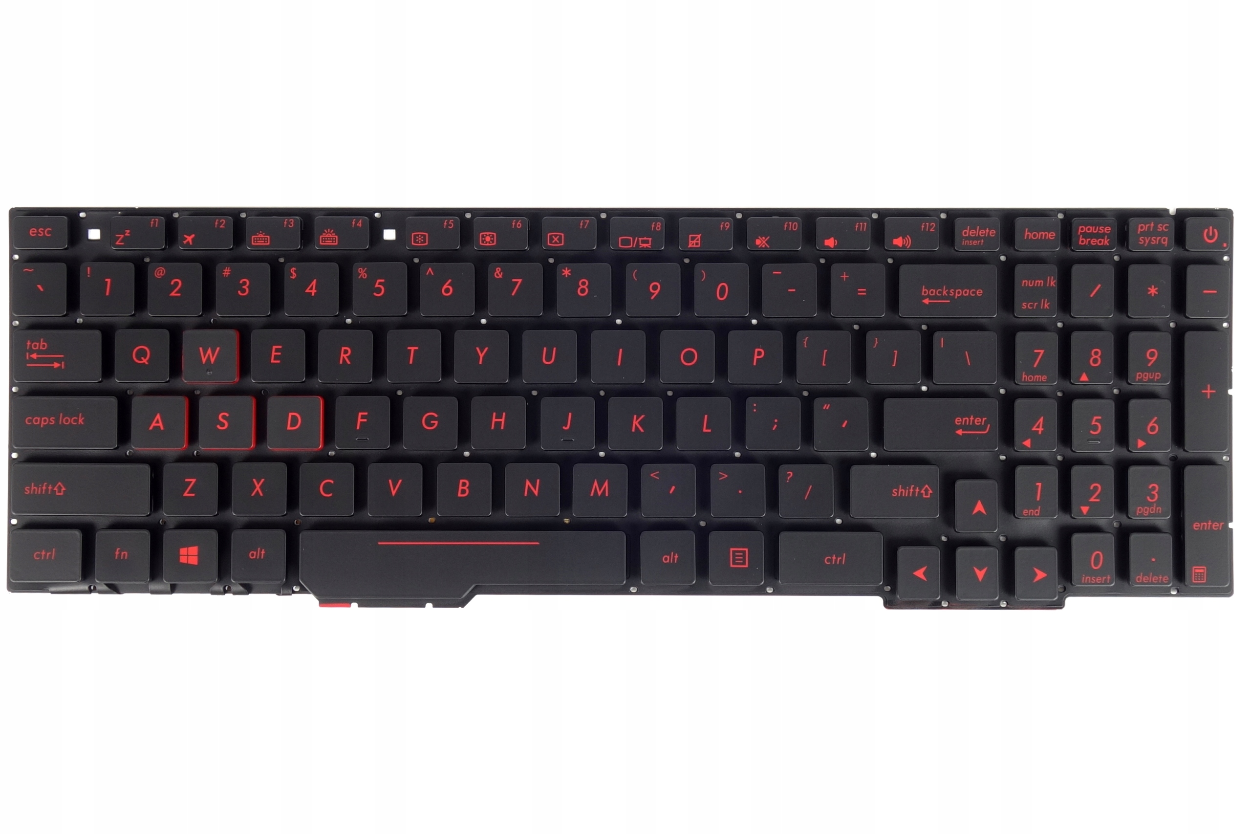 Klávesnice pro notebook Asus Rog Strix GL553VW GL553VD GL553 Led červená