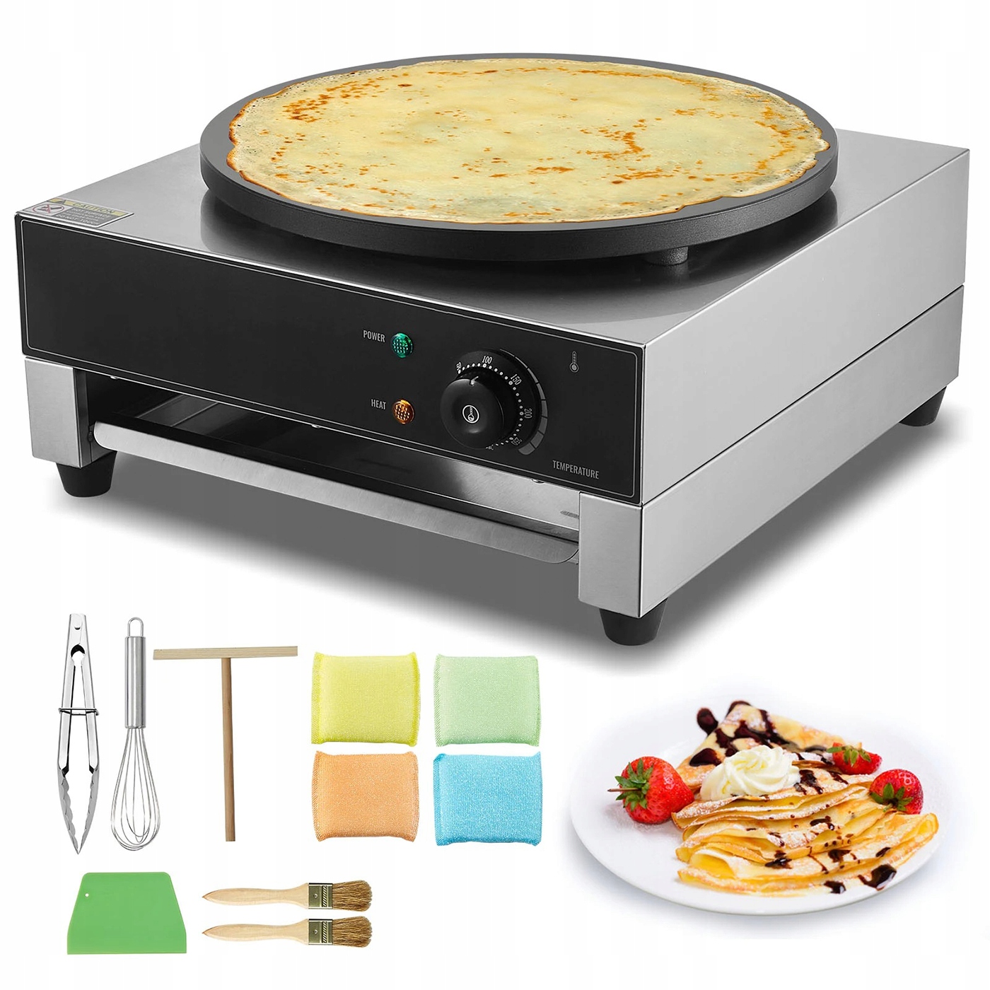 Panvica Na Palacinky 40 cm Profesionálna 3000 W Gastro Nepriľnavá