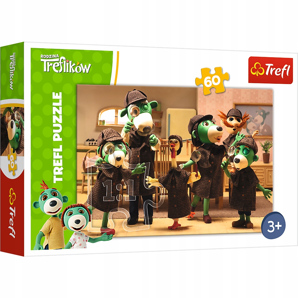 

Puzzle Rodzina Treflików Na tropie 60 el. 3+ Trefl