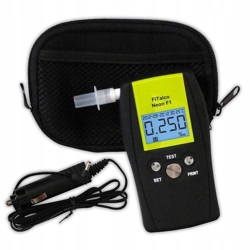 Alkomat FitAlco Neon F1 Kalibracje Gratisy Color black