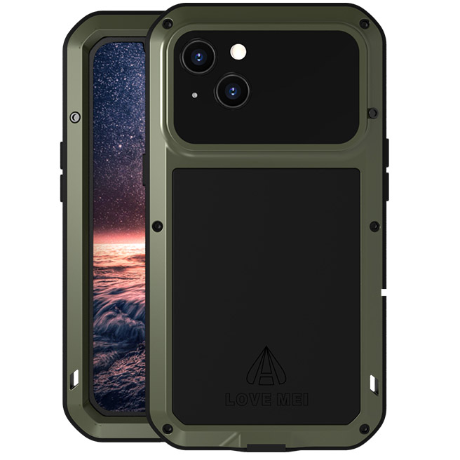 

Etui pancerne szkło do iPhone 13, Love Mei, case