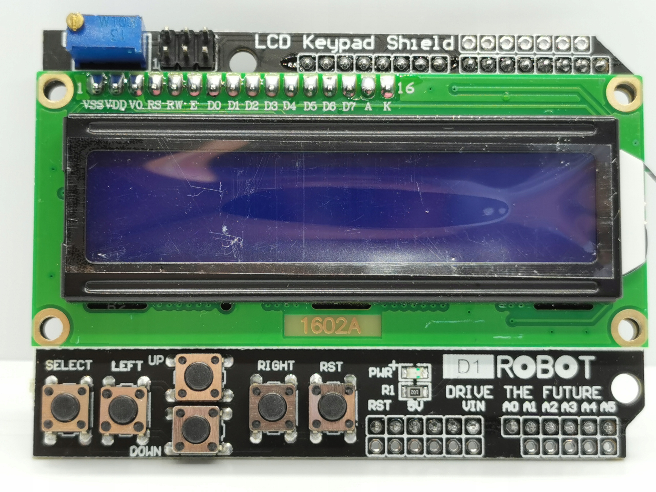 Wyświetlacz LCD 1602 2x16 KeyPad Shield UNO R3 Kod producenta LCD Keypad Shield 1602A