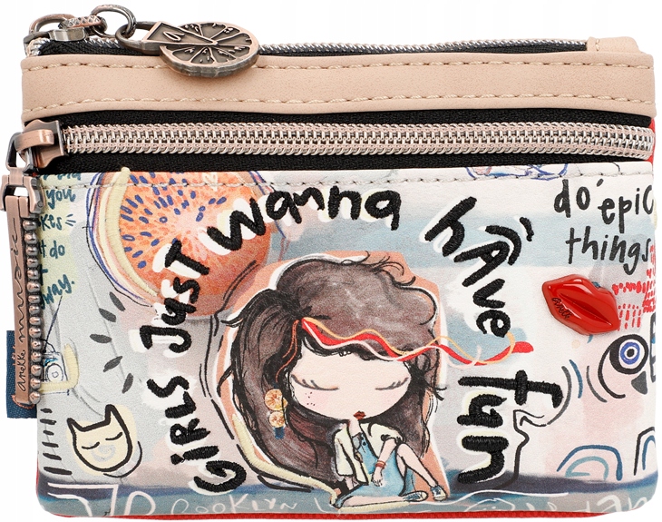 

A34 Damski portfel Anekke Fun&Music etui color