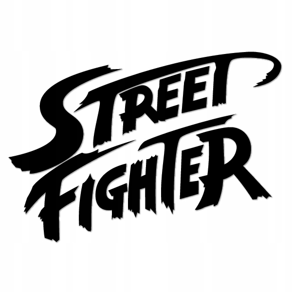 

Street Fighter Naklejka kultowa gra 10 cm