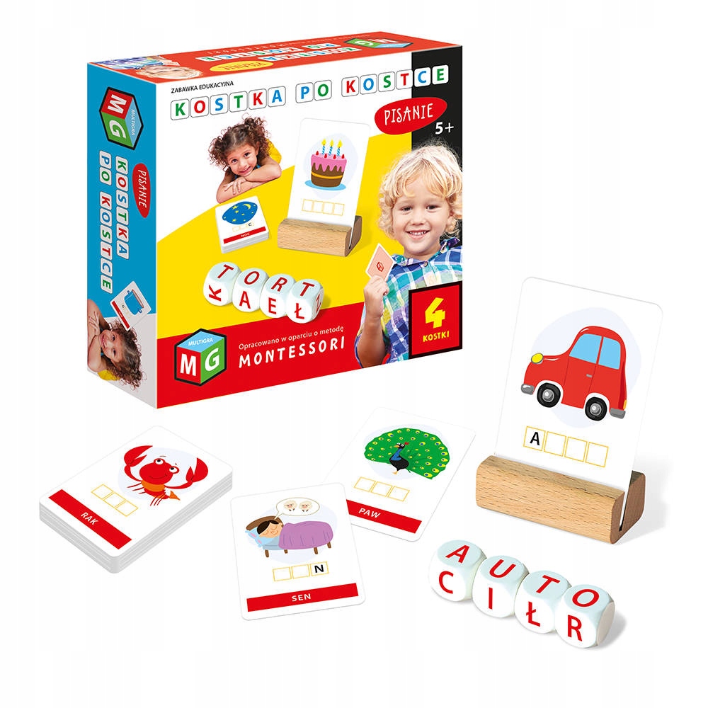 

Kostka Po Kostce Pisanie Montessori 5 Kostek 6+