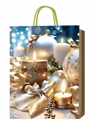 Torebka Na Prezent Prezenty Świąteczna Ozdobna Torba Boże Narodzenie