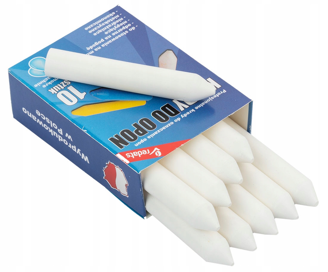 

Marker do opon Kreda do opon Biała 10 szt Redats