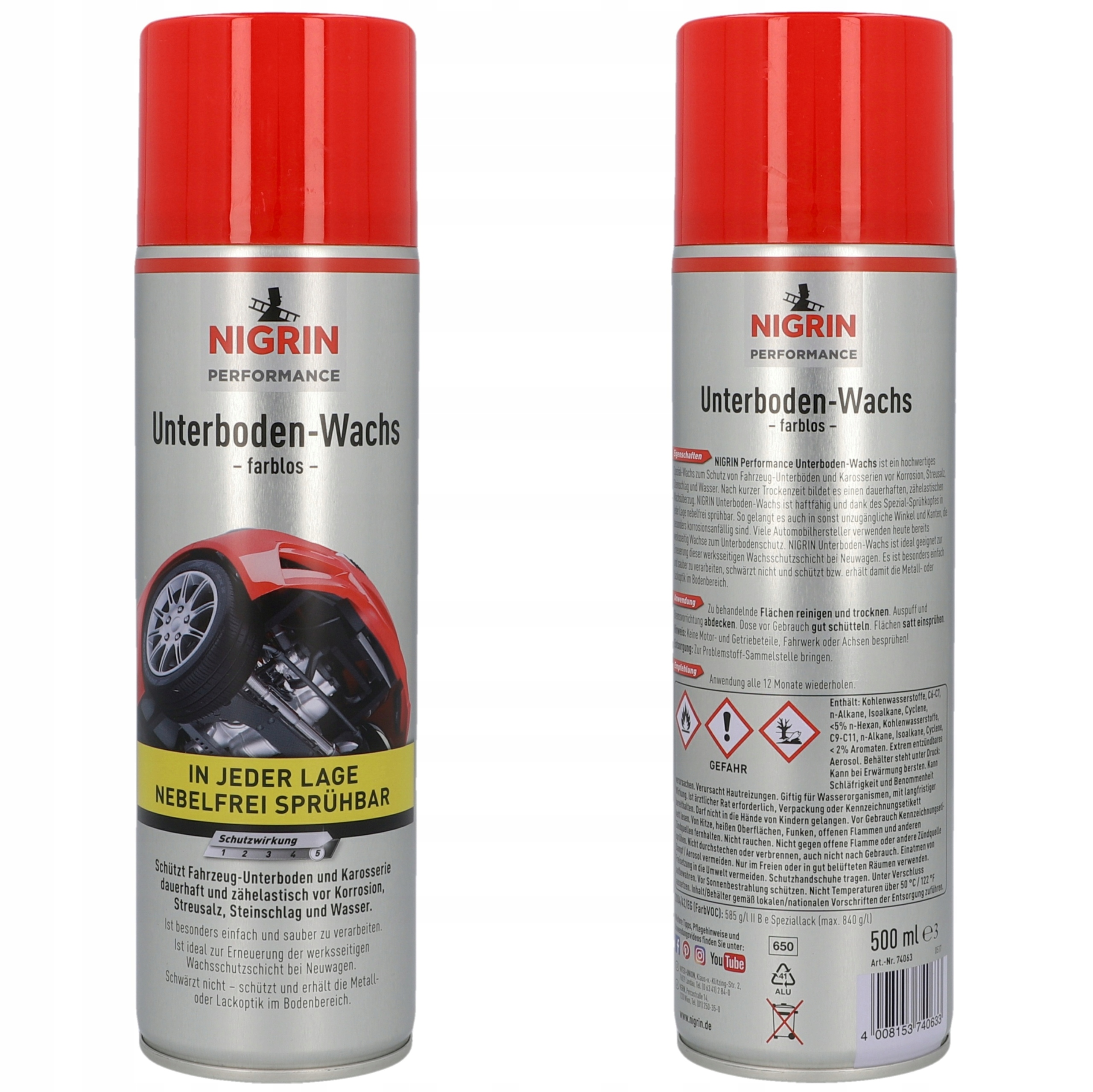 Nigrin Wosk do Zabezpieczenia Podwozia Spray 500 ml