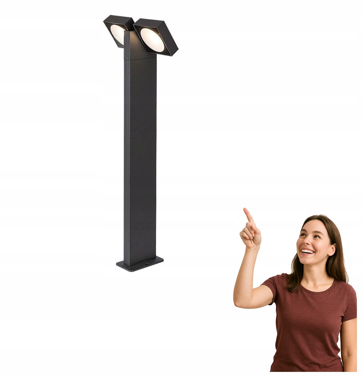 Vonkajšia lampa Led záhradný stĺpik 14W Telde 77102 Rabalux