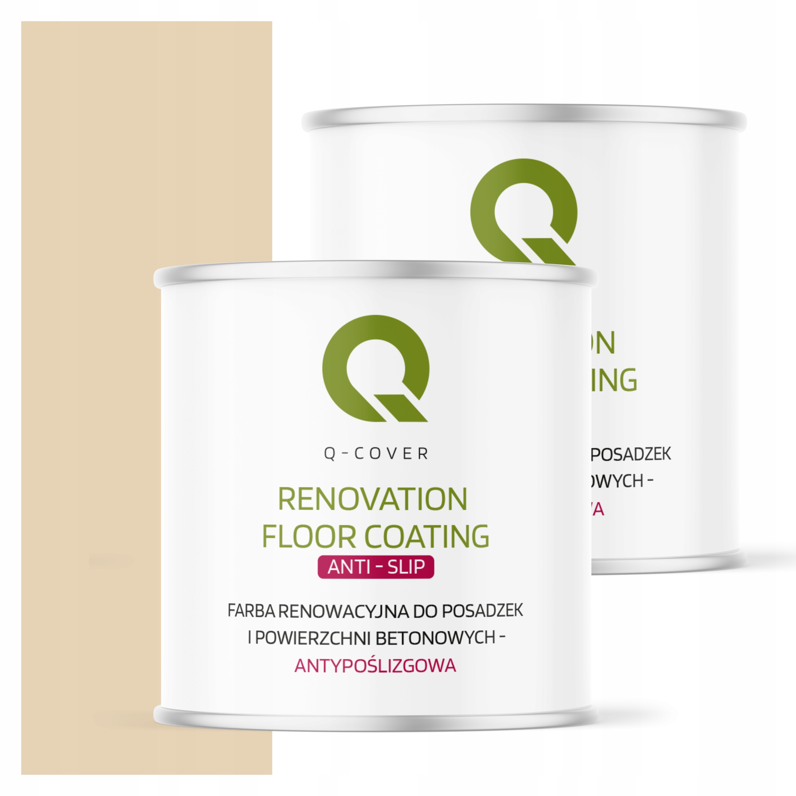 Protišmyková renovačná farba na betón 2,5L Krémovo béžová Ral 1015 Mat