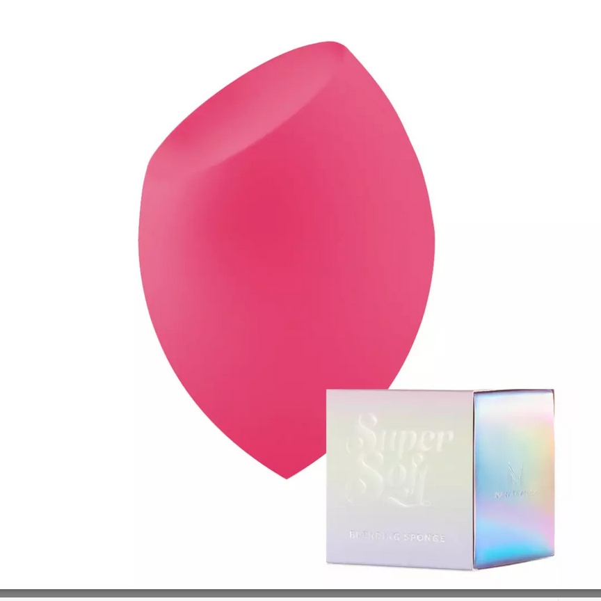 Gąbka blender do makijażu w ekologicznym opakowaniu SINGLE CUT FUCHSIA