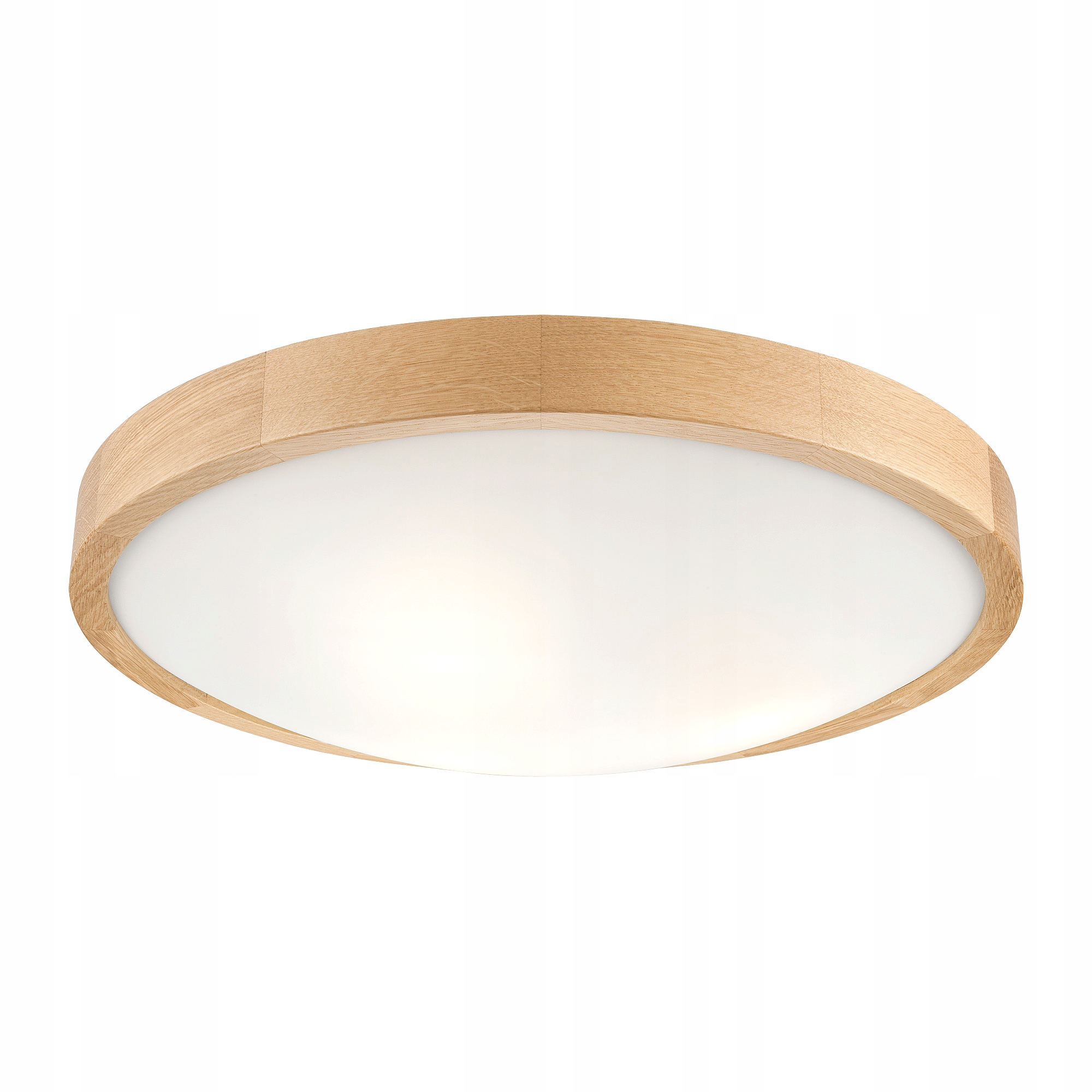 

plafon drewniany dębowy wypukły 47 cm walec koło