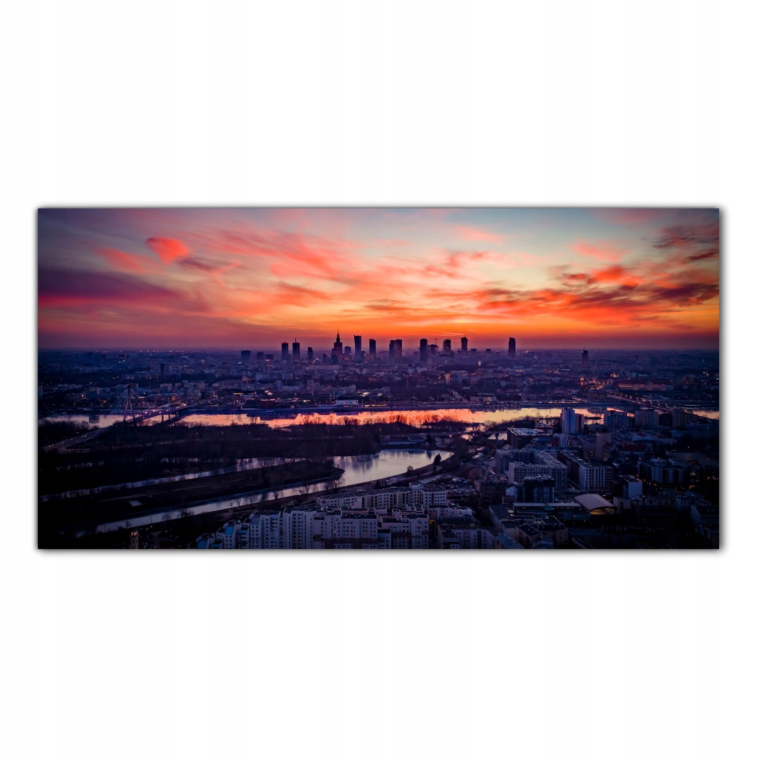 

Obraz na szkle Foto Miasto Budynki Zmierzch 140x70