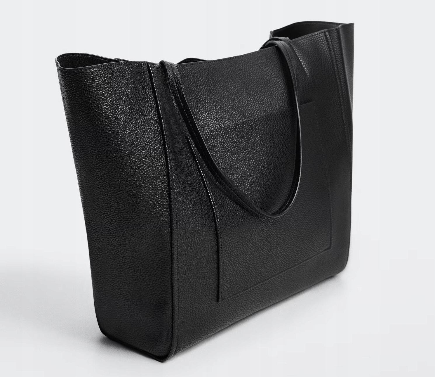 MANGO MNG czarna torebka shopper skóra eko A4 NOWA Marka Mango