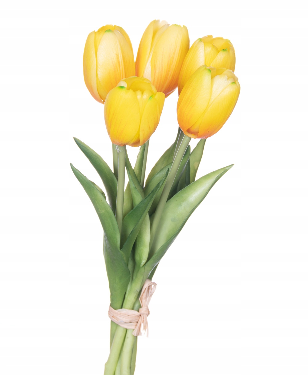

Tulipany żółte bukiet silikon