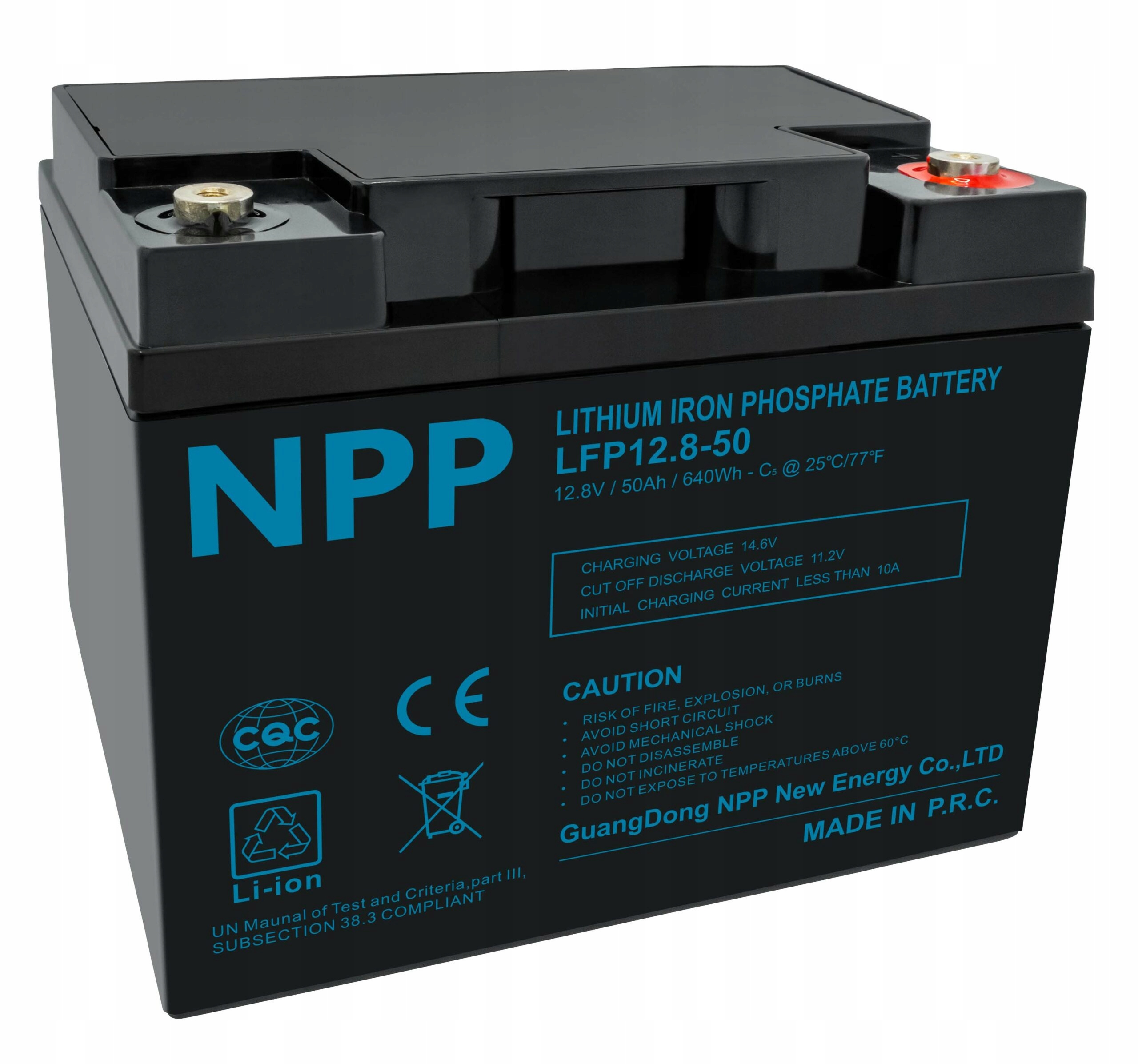 Akumulátor Lfp LiFePO4 12,8V 50Ah T14