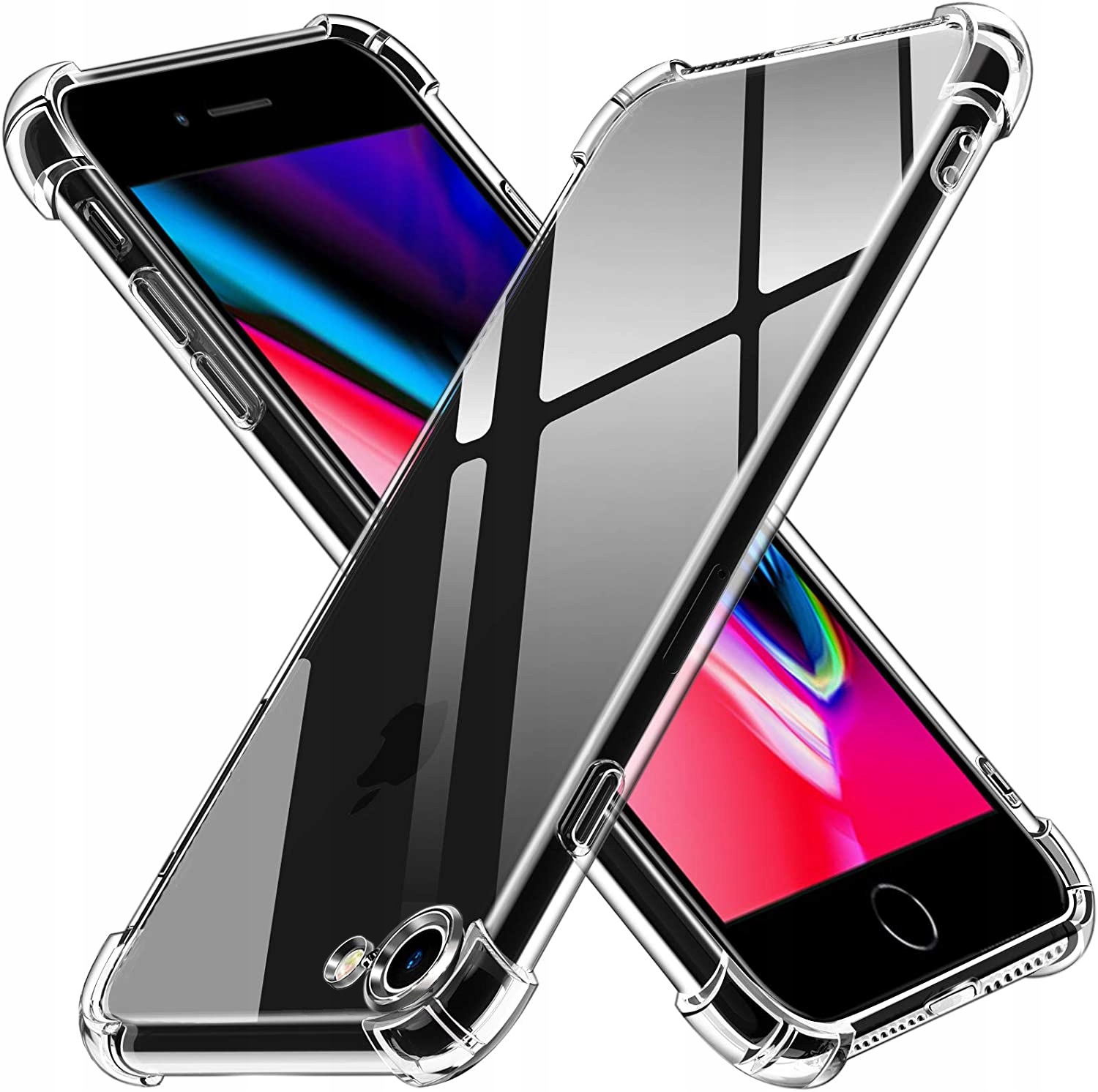 Etui Clear Case Anti-Shock+ Szkło do iphone 7/8/SE