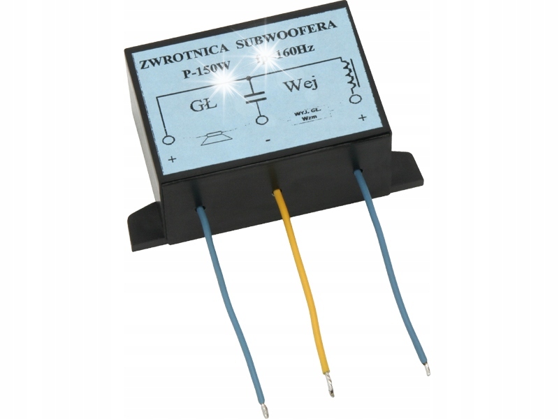 ZWROTNICA GŁOŚNIKOWA SUBWOOFERA 150W 4-8 Ohm W OBUDOWIE