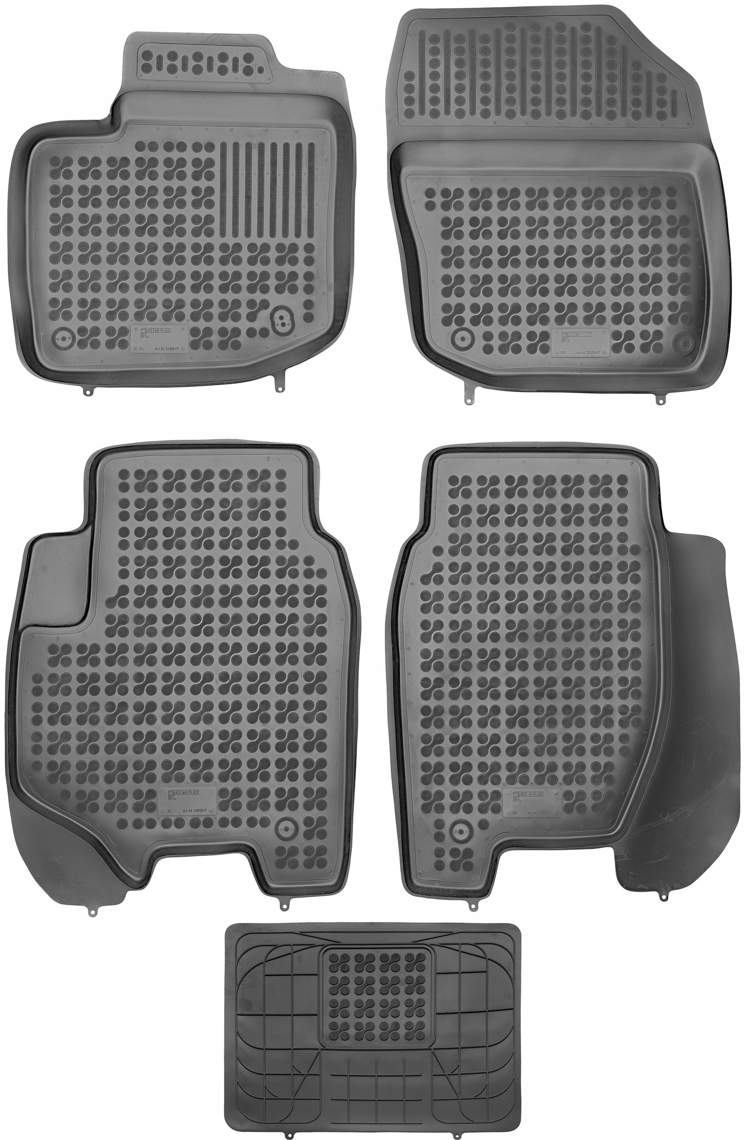 Килимки Різати-Пластик резинові 200917+203501 5 el.