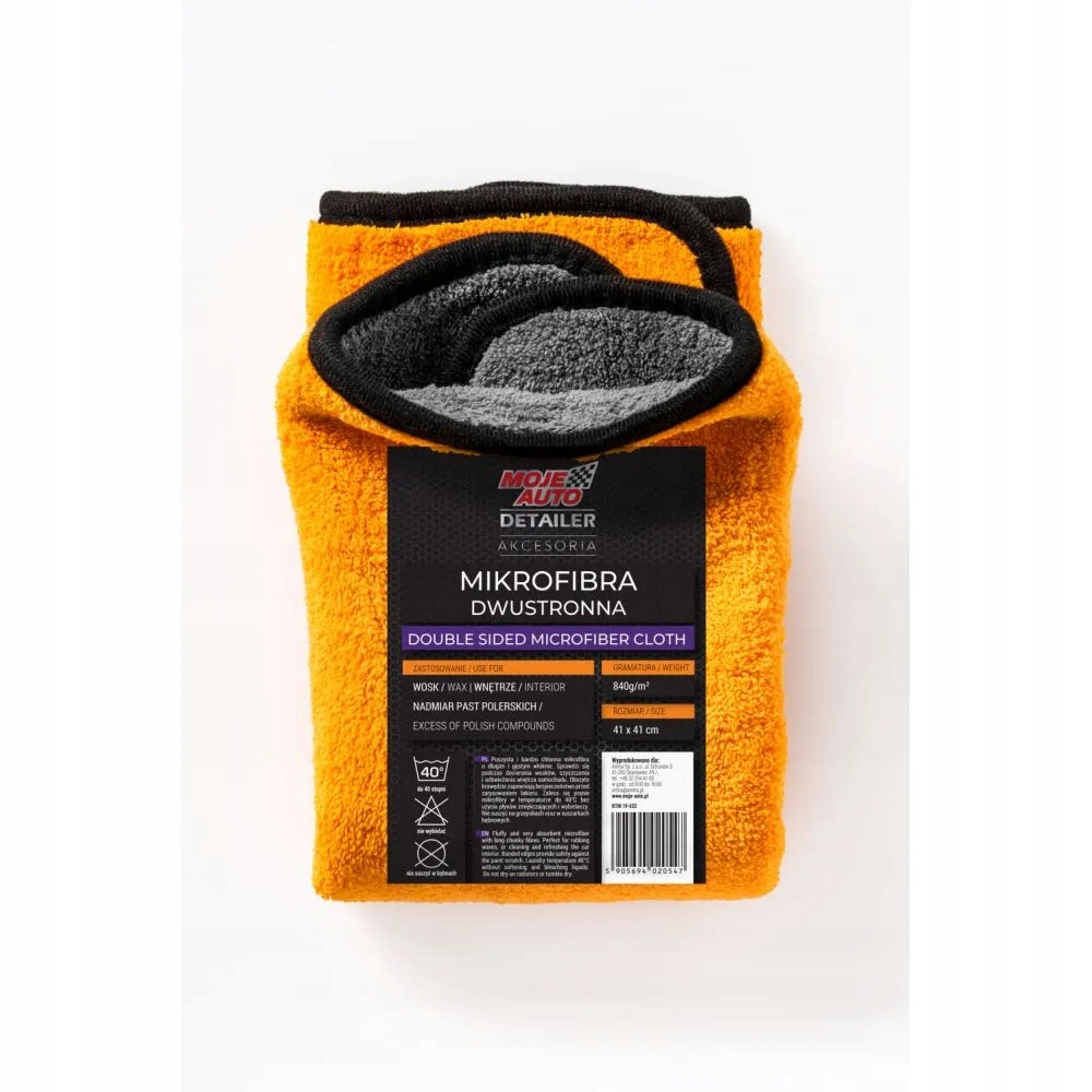 

Moje Auto Detailer Mikrofibra Dwustronna 41x41cm