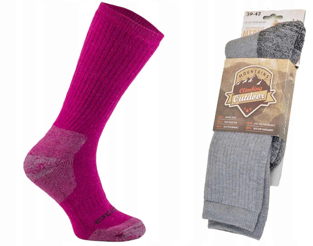 

Trekkingowe Stwa Medium Wełna Alpaka Merino fu3942