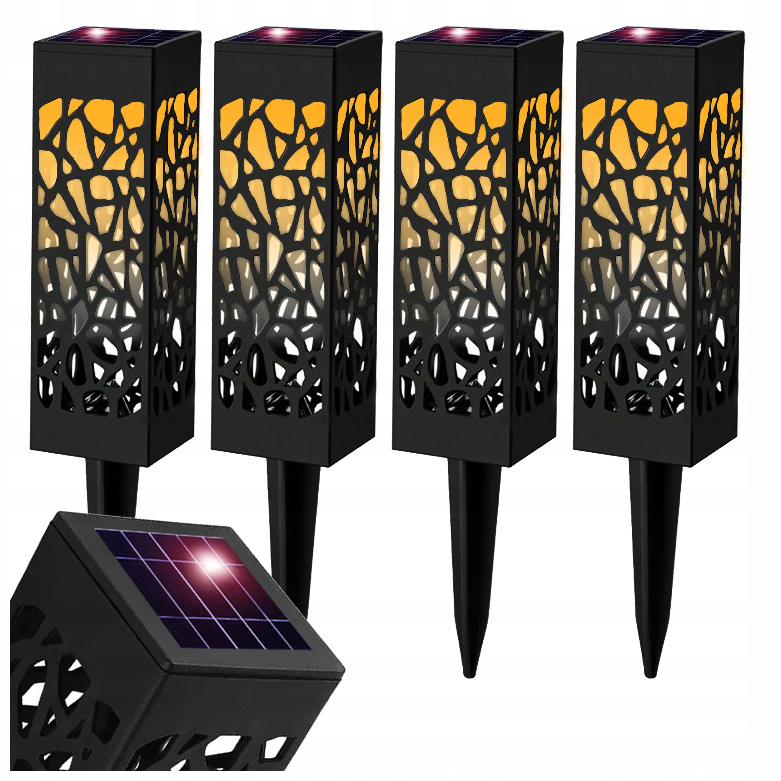 

Lampa Lampki Solarne Ogrodowe Ażurowe Led Wbijane