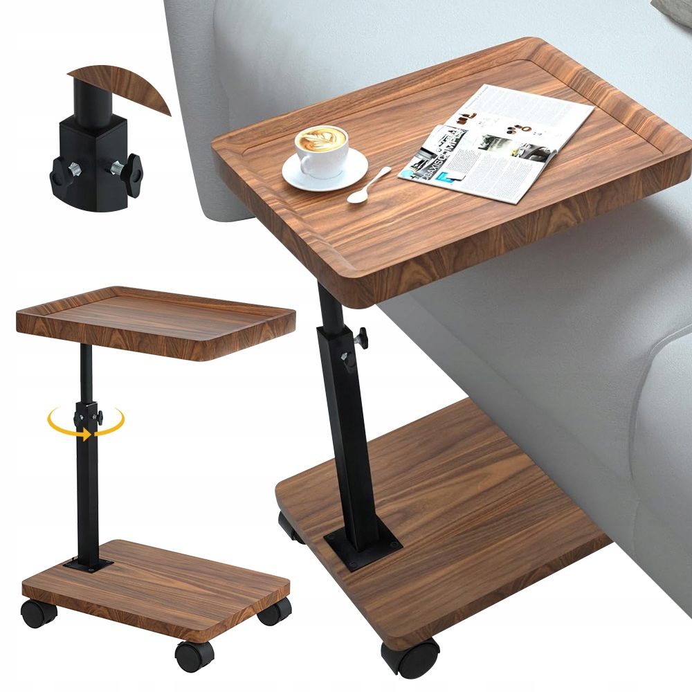 Mobilní Nastavitelný Stůl Pod Notebook Na Kolečkách, 360° Podstavec