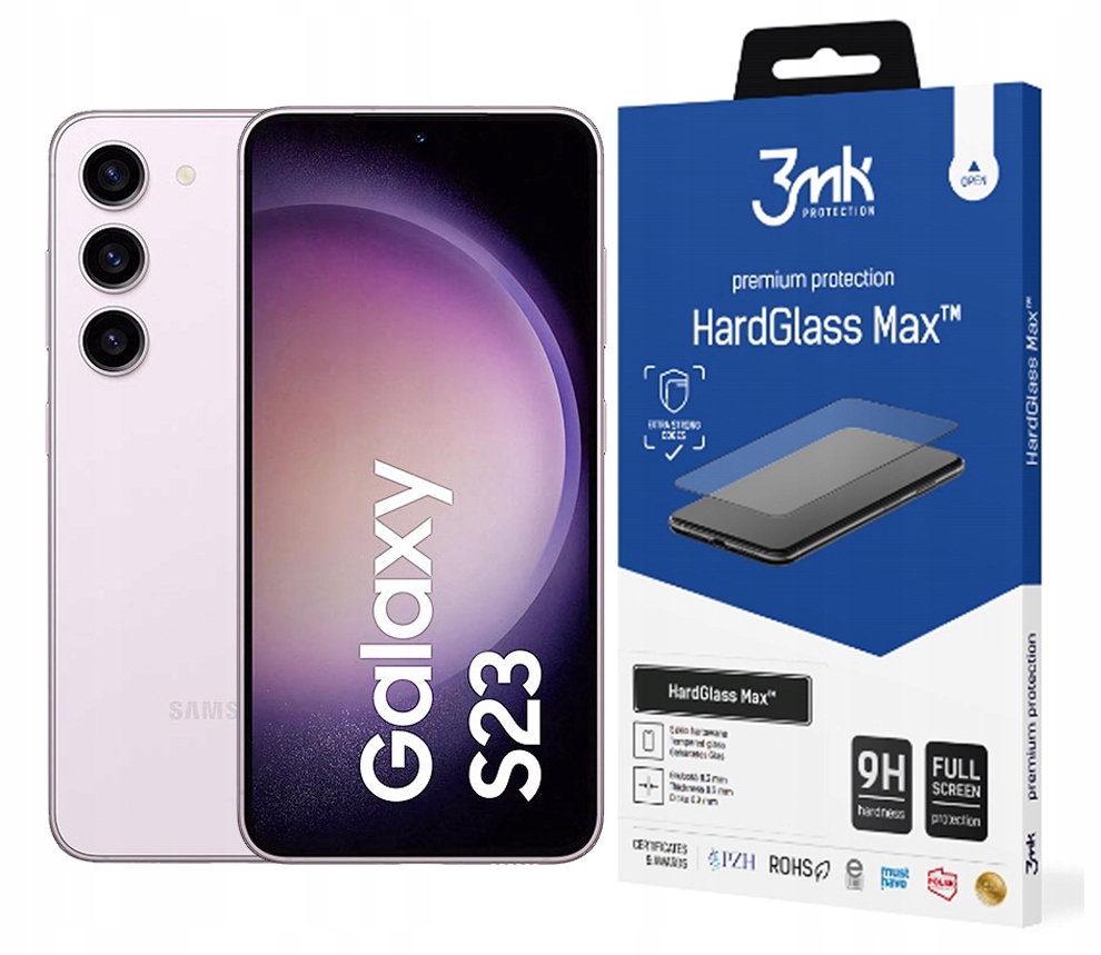 

3MK Hardglass Max Szkło do Samsung Galaxy S23 5G