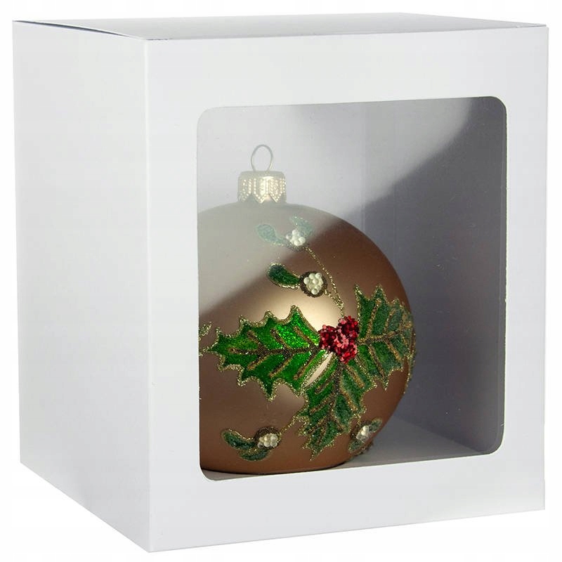 

Pudełko Na Bombkę bombki ozdoby białe