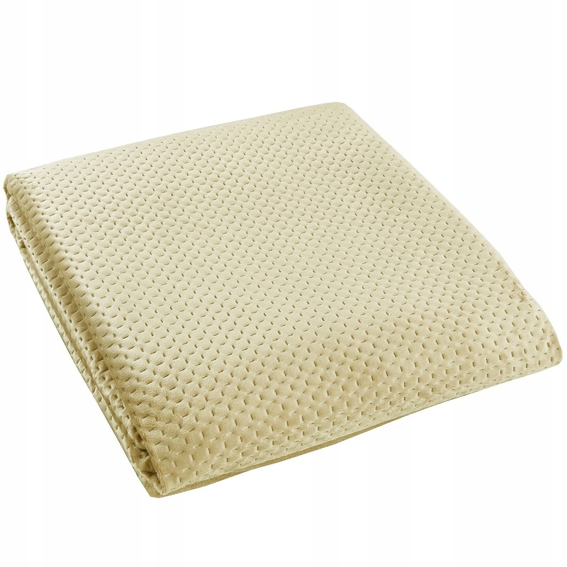 Prošívaný přehoz moderní velvet 220x240 Premium béžový