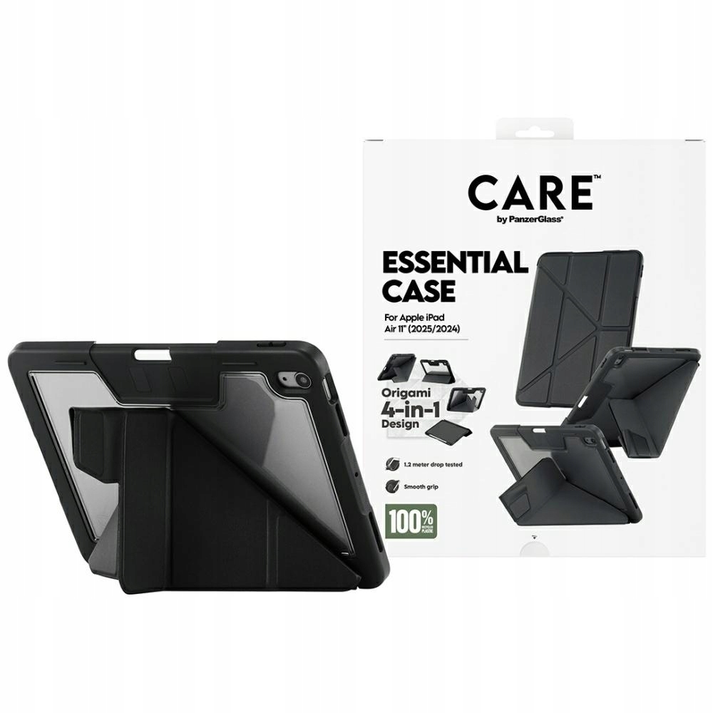 Pouzdro Care by PanzerGlass Y fold pro iPad Air 11" (2024/2025) černé