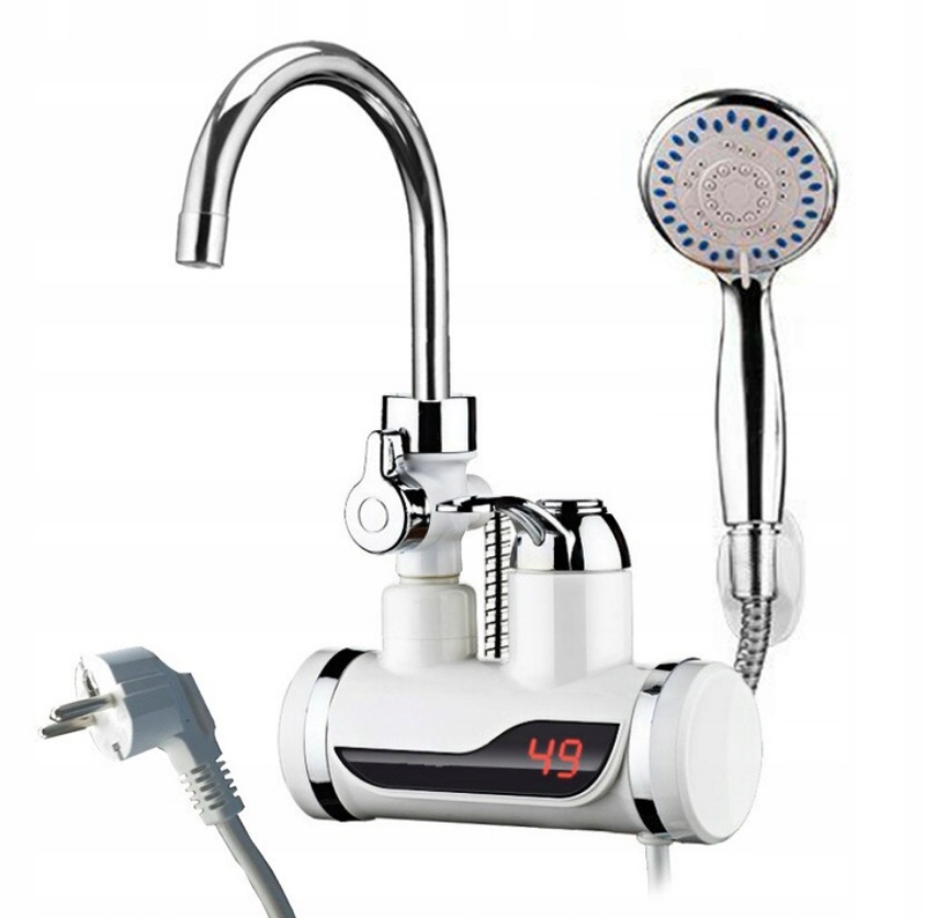 PRZEPŁYWOWY PODGRZEWACZ WODY PRYSZNIC 3000 W LCD MONTAŻ DO ŚCIANY KRAN EAN (GTIN) 5906214800250