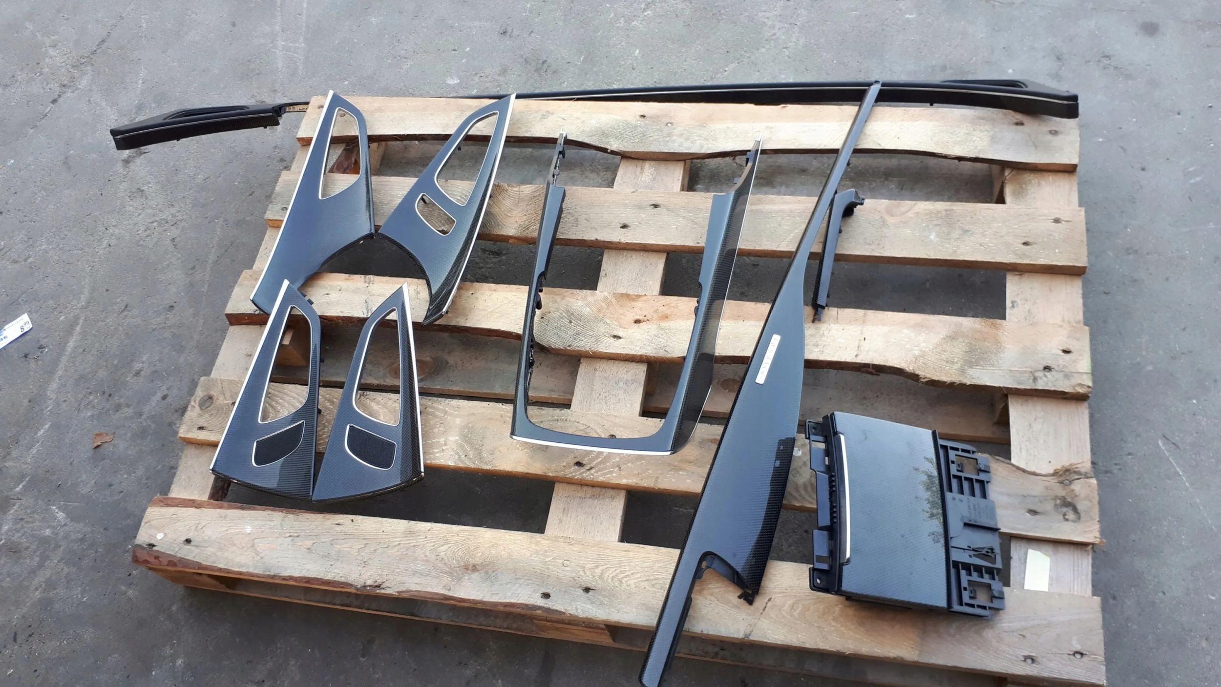 S7 4G A7 DEKORY Moulage Portière Console CARBON RS7