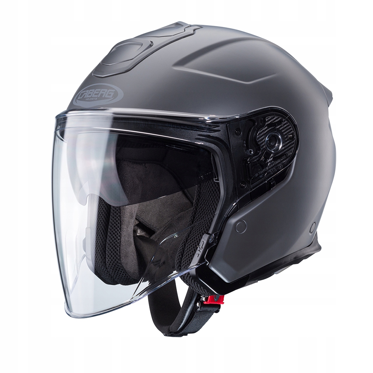 Motocyklová prilba Caberg Flyon II Solid šedá matná veľkosť M