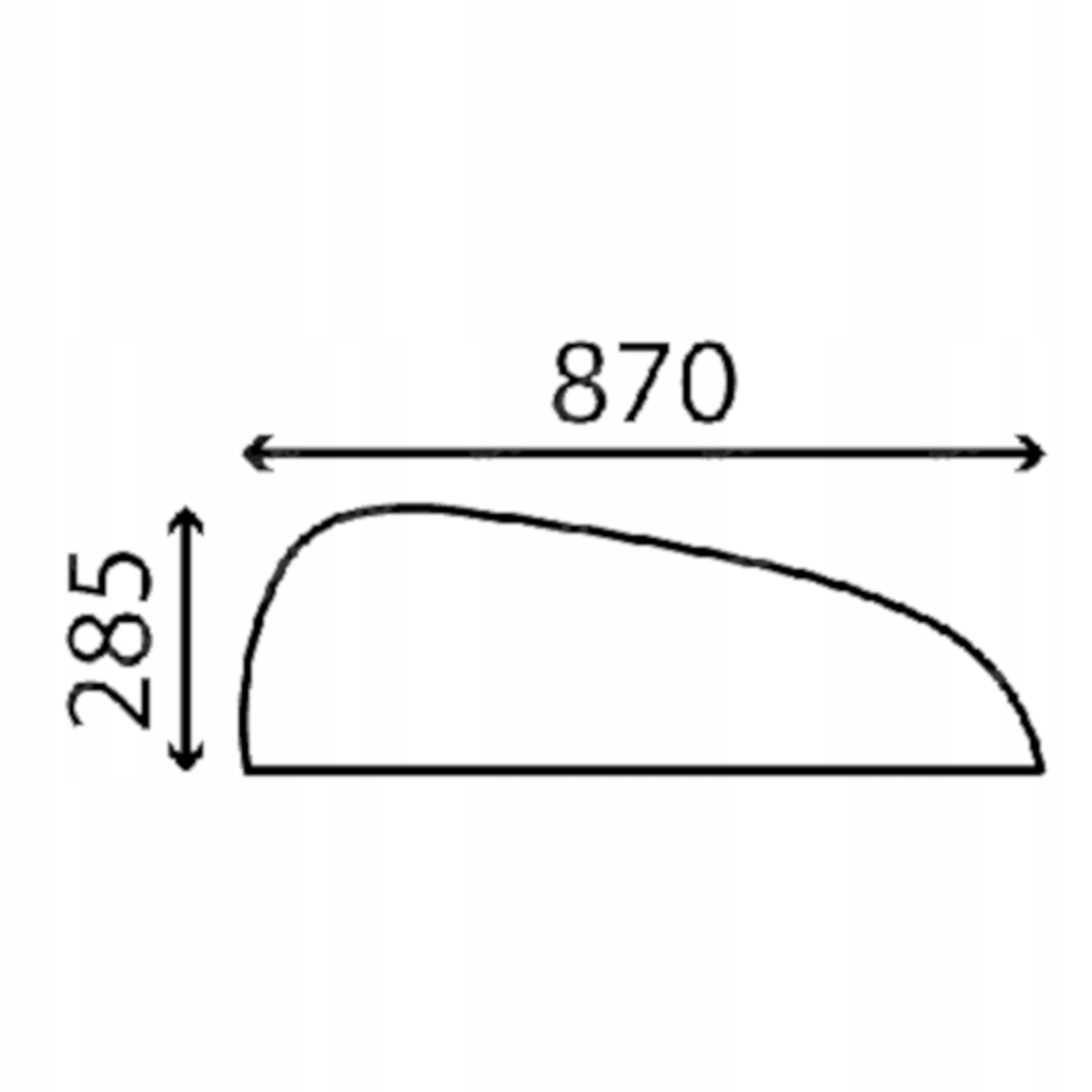 sklo Liebherr dveře spodní levé 10009225