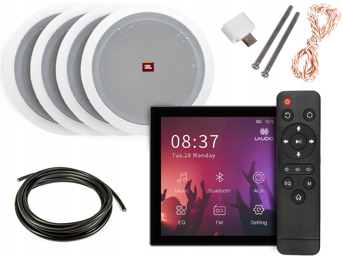 Laudio W20BT Nástěnný přehrávač 4 reproduktory Jbl