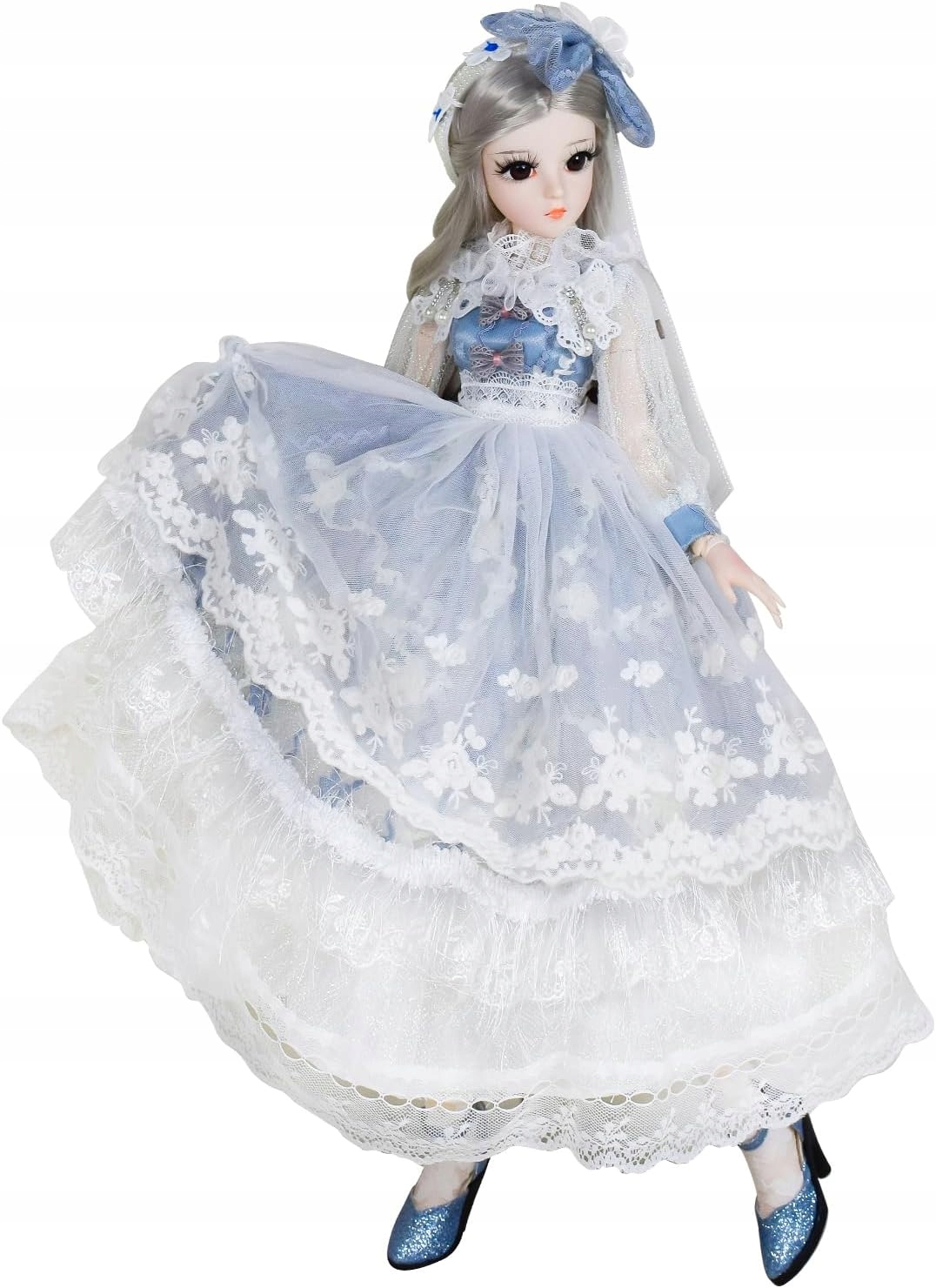 Lalka Bjd Sarah 56 cm Princezna 22 Mechanické klouby Oblečení Make-up Paruka
