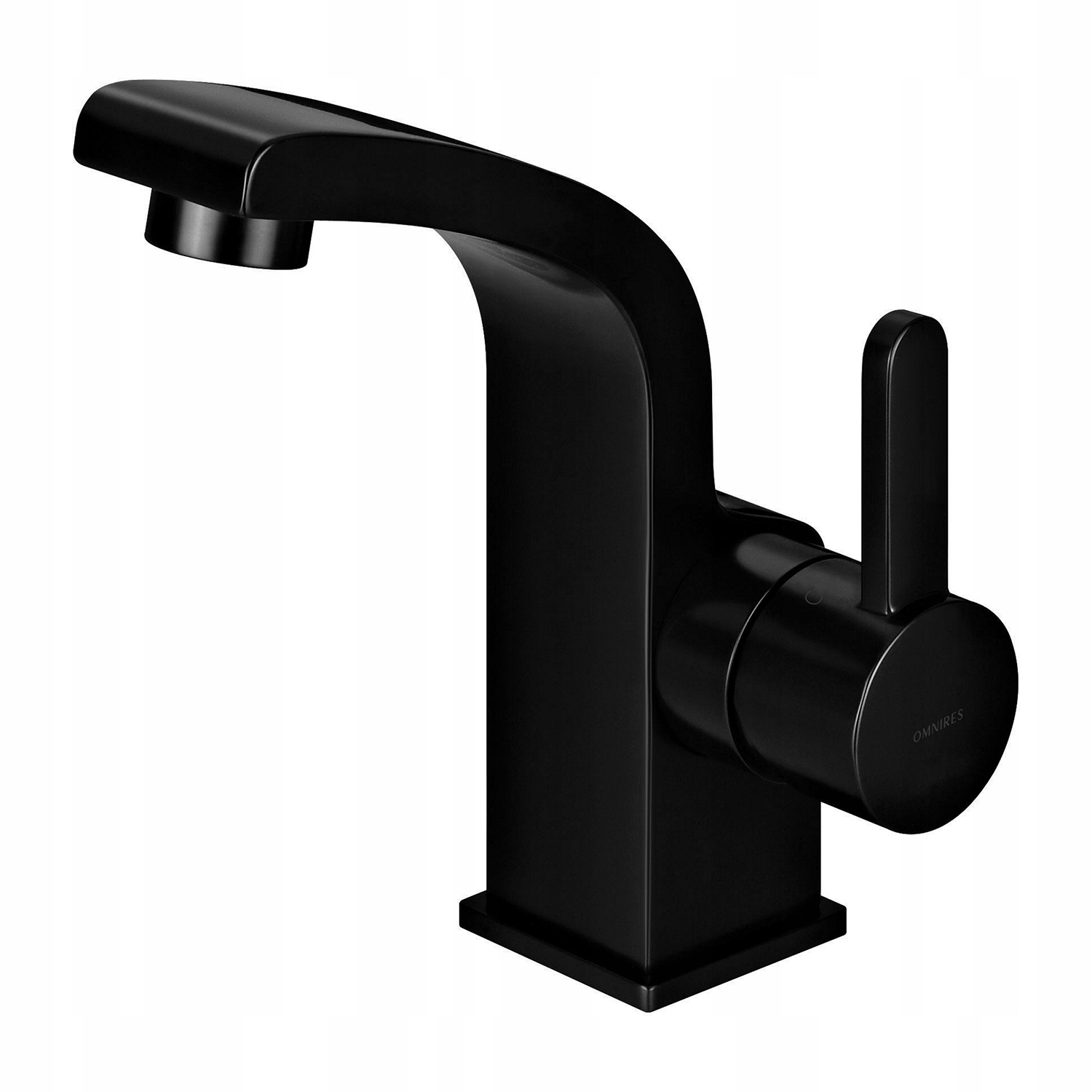 Bateria Umywalkowa Niska Czarna Omnires Komplet