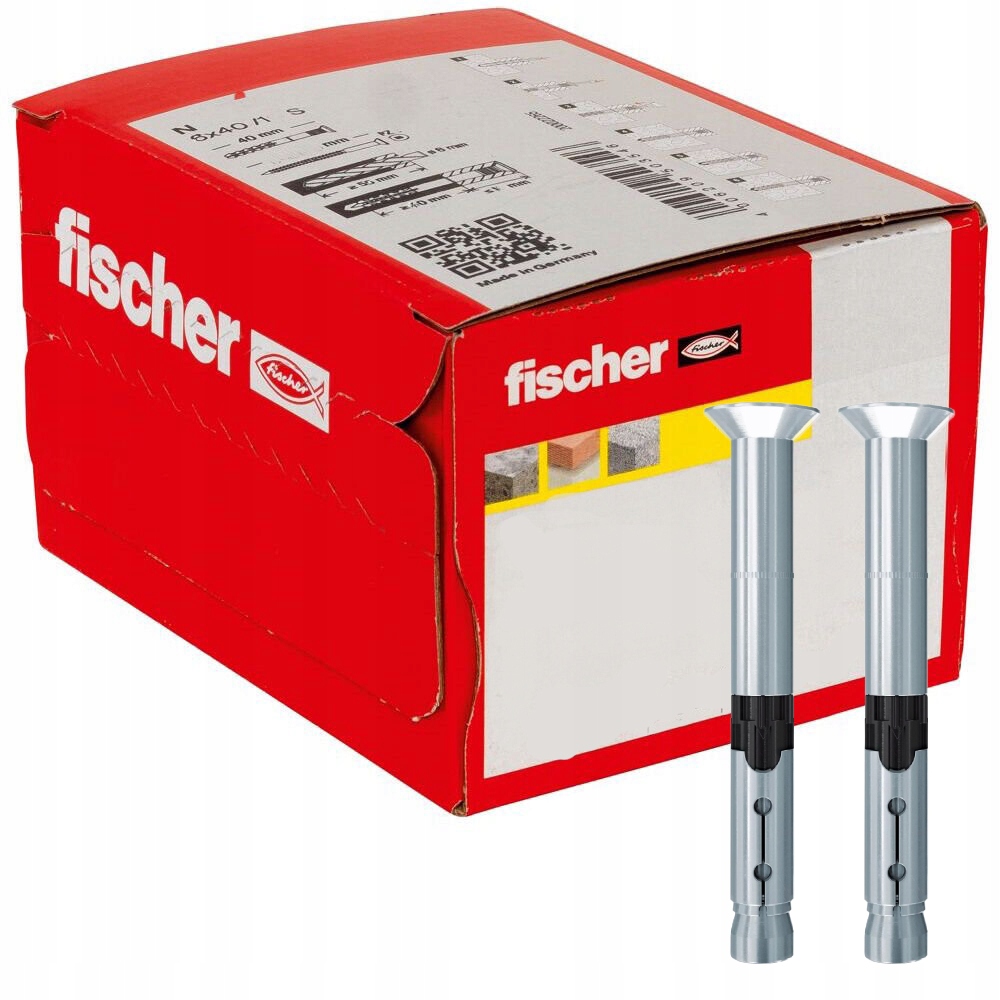 Fischer Kotva pre vysoké zaťaženie Fh II 12/15 Sk so zapustenou hlavou 25ks